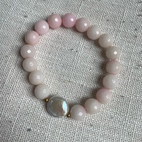 J.Crew pink brad and pearl bracelet - Picture 3 of 3